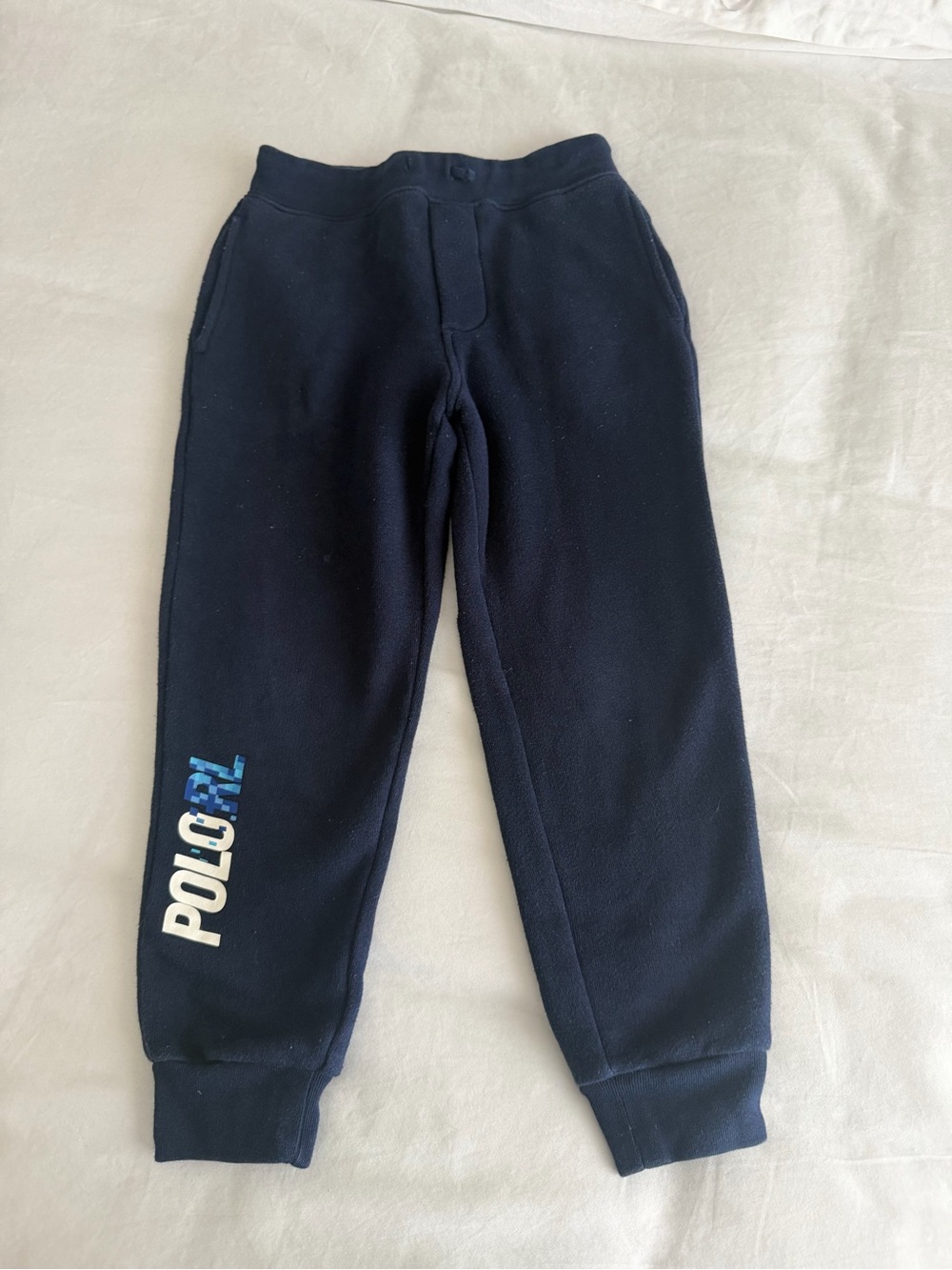 Polo by Ralph Lauren Kids' Sweatpants Trio in Black, Navy & Green - Picture 5 of 5